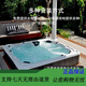 Karicare Surf et Jacuzzi baignoire intelligente à température constante de température constante chauffée baignoire acrylique pour la température extérieure adulte à la maison WS-691 (2350 * 2350 * 900 mm)