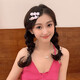 Pink cloud star hair clip female forehead bangs clip princess head grabber back head bb clip cute hair tie headdress pink cloud hair clip