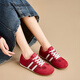 LA CHAPELLE SAPOS DE MUJERES 25 AÑOS Nuevos zapatos para mujeres Mesh Saquetas transpirables zapatos Versátiles Versátiles de entrenamiento Shouts sin pies malolientes zapatos de mujer livianos rojos xxe6628-2 36