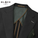 G2000 Sheep Wool Blended/Anti-static/Shopping New Men's Machine Washable Suit and Trousers Anti-static-Contains Wool-Dark Pattern-Black 48