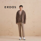 ERDOS【马龙同款】秋冬百搭无染色半精纺羊毛短顺呢男连帽夹克外套 无染羊毛色 L 175/96A