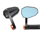 KTM390 Griff Mirror 450Duke790 675 800NK Motorradmodifizierter Z900-Griff Rückspiegel mit mittlerer sitzender 874 gewichteter (gefaltete neun Seiten) Grifffarbe
