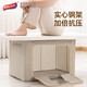 Taili Oxford fabric storage box clothes quilt storage box 66L beige gray 1 pack upgraded pp base plate