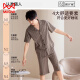 
Catman MIIOW pure cotton pajamas men's summer cardigan short-sleeved loose 2025 new style can be worn on the outside lapel home clothing two-piece set 9227 [pure cotton loose style] 3XL [175-195Jin[Jin equals 0.5 kg]]