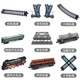 Nettes Haus Retro Dampf Train Toy Track Accessoires Kinder versammelten und ergänzten vorder