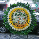Aitong chrysanthemum flower wreath, old man's death, funeral, funeral and sacrificial supplies, tomb sweeping and commemoration, door-to-door delivery in the same city, withered grass, 1 wreath, delivery in the same city, support for appointment date