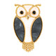 Feiyu A cute owl brooch women's niche high-end exquisite fashion luxury temperament high-end light luxury with suit owl brooch