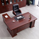 Rulan boss desk office desk and chair combination simple modern high-end office executive desk executive desk president desk single table + small deputy cabinet 1.6 meters