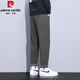 皮尔卡丹（pierre cardin）美式潮牌休闲裤男款春秋季宽松直筒裤男生新款百搭锥形九分长裤子 1049黑色 30