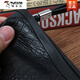 Woodpecker (TUCANO) handbag men's genuine leather cowhide clutch bag crocodile leather pattern small handbag men's handbag fashionable large-capacity wallet men's black small size (23*14*1)