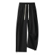 
Huili casual pants men's summer straight wide-leg ice silk pants men's sports versatile trousers men's pants black XL