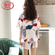 Langsha Light Luxury 2025 Pajamas ricos para mujeres en verano algodón puro pantalones cortos de manga corta algodón de algodón casual de ropa para el hogar