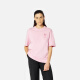 AMIPARIS [70% off] Men and women same color love embroidered loose short-sleeved T-shirt 655 light pink UTS002.726 M