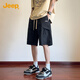 Jeep (JEEP) shorts men's workwear fashion versatile youth loose straight five-point pants men's DK701 military green XL
