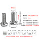 Tianli 304 stainless steel cross round head screw PM pan head bolt switch socket panel machine screw machine screw M2*10 (200 pieces)