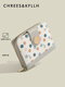 Chrees/Kfllh CK Frauen Brieftasche neue kurze Brieftasche Multifunktion Polka Dot-Kartenpackung integrierter Faltmünzen Brieftasche grau