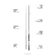 
EWE Meixia 25 new model Yangtze River 3 long-distance dock rod straight handle 2 sections lightweight black pit tilt bass rod 2.74m long ruler model 902MH-S