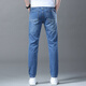 Emporio Armani Authentische Jeans für Männer Sommer dünne Männer gerade schlanke Fit Small Feast GLISTE Casual Long Hosen 683 Black Four Seasons regulär 33