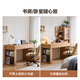 Quanyou Home Furnishing Log style computer desk desk bookcase bookshelf integrated bedroom study office study makeup table