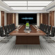 Panxi table and chair combination large conference table long table office meeting business negotiation table oval conference table solid wood leather