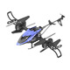 Cross-border folding remote control helicopter 2.4G with WiFi transmission aerial photography remote control aircraft toy quadcopter Technology Blue without camera
