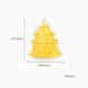 Chao AG, Happy Birthday, Gold Ornaments, Full Gold Coins Investment, Gold, One Year Old Children Gifts, Happy Birthday, Full Gold Ornaments (with exquisite gift boxes)