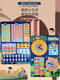 
Teacher Cipu recommends children's kindergarten calendar weather week paste card time learning table clock cognitive board toys My small calendar + multi-function graffiti quiet