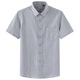 GY Yagel summer off-white pure cotton small plaid short-sleeved shirt for men casual half-sleeved lapel classic plaid F983 3XL 43