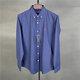 Lauren Ralph Lauren Lalph Pony Mark Ehepaar Sticked Line Long Sleeve Shirt Herren -Sonnenschutzhemd Frühling und Herbst Top White (Hemd) L -105-125
