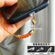 Mobile phone charging port dust-proof plug simple color lanyard hole jewelry pendant rope chain couple male and female student gift golden big red rope Apple 15 interface oval plug single plug