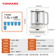 KONKA Health Pot Tea Maker Glass Insulated Boiling Water Kettle Electric Kettle Mini Glass Tea Kettle with Filter KHK-W1530(C)