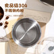 美厨（MAXCOOK）水杯马克杯带盖304不锈钢杯子咖啡杯冷饮杯便携大容量吸管杯 400ml 熊猫天空蓝 MCB9712