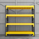 Chunxu Storage Shelf Storage Shelf Warehouse Thickened Multi-layer Storage Shelf Home Basement Display Storage Layer Shelf Black and Yellow Four-layer Main Rack [Real Load Bearing Is Not Failed] [880KG] 200*60*200 Industrial in Storage