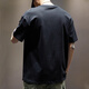 Fashionable American heavyweight 250g short-sleeved T-shirt men's loose large-size cotton top summer trendy ins half-sleeved T-shirt 9918 black 2XL Recommended 160-180Jin [Jin equals 0.5 kg]
