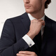 Cartier (Cartier) Ballon Bleude Cartier Blue Balloon Series Steel Silver Palladium Plated Cufflinks Official Authentic Dark Blue
