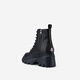 IIJIN 2024 Nouveau Sole de 9,5 cm Sole de grande hauteur Ultra-Light Simple and Polylemle Leather Boots Martin pour les femmes YF706aswo Black 36