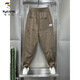 
Woodpecker (TUCANO) 2024 summer new cotton and linen breathable drooping casual pants for men's trendy loose pleated Harem radish pants Black 4XL Recommended 190-210Jin [Jin equals 0.5 kg]