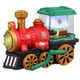 Bosile para niños Tren de vapor de vapor de vapor Modelo de locomotora de juguetes y niña de 1-3 años CAR DINOSAURA DE DINOSAURA [Versión de batería] Tren de spray eléctrico-verde