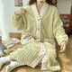 FHHUABD CORAL VELVET NACHKEHÄNE FÜR Women Frühling und Herbst 2024 Neues niedliches, verdicktes Flanell-Hauskleidung Pyjamas für Frauen Herbst und Winter 761# M Frauen (empfohlene Höhe 155-160 cm, Gewicht 9