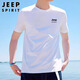 
JEEP SPIRIT Jeep Short-sleeved Men's T-shirt Men's Pure Cotton Top Summer High-end Half-sleeved Base Shirt Trendy Brand T-shirt