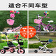 Manquxia Fahrrad Windmühle Roller Windmühle Kinderspielzeug Kinderwagen Auto rotieren kleine Windmühlen -Cartoon -Dekoration Zubehör Streifen [Senden Sie Pole + Short Pole]