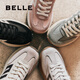 百丽（Belle）女鞋子厚底运动鞋新款休闲鞋跑道阿甘鞋3E829CM4 绿色 34