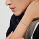 Luk Fu Schmuck Platin 950 ineinandergreifendes Platinarmband für die einfache Platinkette von Männern F63p0033d 8,46 Gramm (einschließlich Arbeitskosten 736 Yuan)