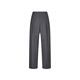 LESS [same style in the mall] 2025 summer new wool casual straight cutout pants for women 2P4E13660 011 carbon black L