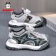 Babudou (Bobdog) Sandalias para niños Summer Baotou 2025 Nuevos zapatos de playa para niños ANTIA MEDIOS Sports Sports Cool Boys Beach Beach Beach TBD-K983 Tamaño 29 Tamaño 19.1cm Longitud interna