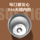 咖啡杯刻字伴手礼品定制logo公司员工礼物奖品聚展会活动纪念实用 316不锈钢咖啡杯-白色+礼盒