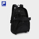 FILA【天行者】斐乐双肩包轻量内里抗菌户外包健身运动包大容量书包 正黑色-BK XS