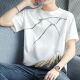 Semir pure cotton summer new short-sleeved T-shirt for men loose Korean style fashion handsome half-sleeved body 829 gray + 829 black [pure cotton] M Recommended 80-100Jin [Jin equals 0.5 kg]