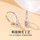 Lao Fengxiang sterling silver fashionable earrings for women, niche luxury trendy earrings, birthday Christmas Eve Christmas gifts for girlfriends *Free ghostwriting of greeting cards/customized engraving to post this message