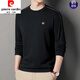 Pier Cardin Pure Cotton Longärmedose T-Shirt Herren Herumn Business Casual Top Herren weiche und atmungsaktive runde Hals-Sweatshirt-Basis-Hemd Grüne Sy6621 M 165 Empfohlen 100-120jin [Jin gleich 0,5 kg]